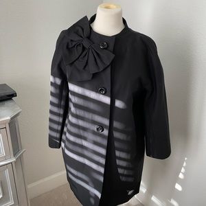 New Black Kate Spade Car Coat